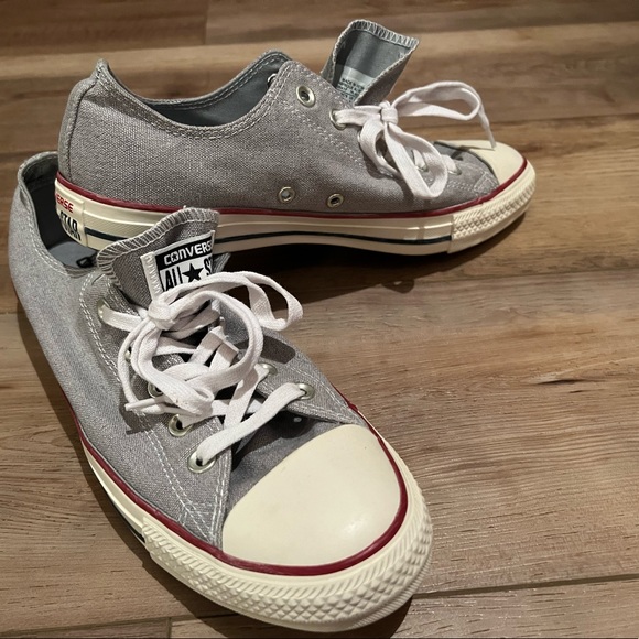 NWOT Converse All Star Chuck Taylor 10 shoes in light gray - Picture 2 of 4